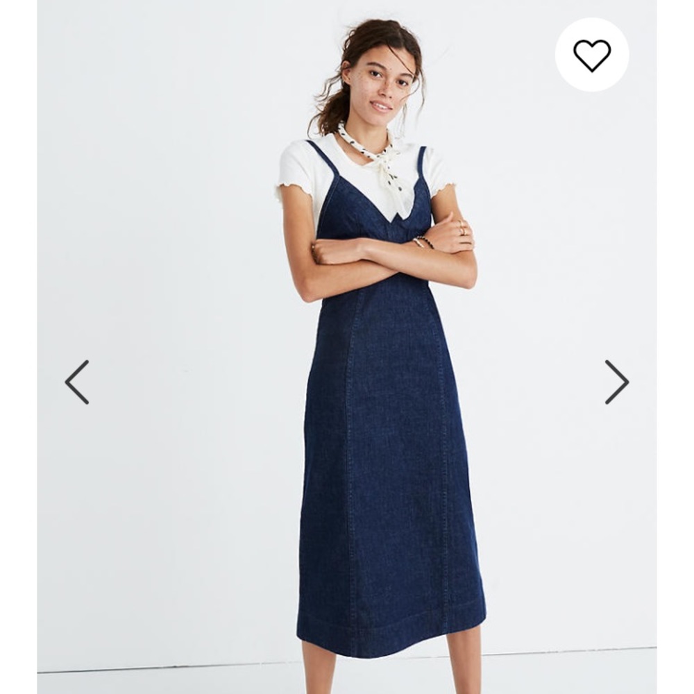 Madewell Denim Cami Midi Dress
